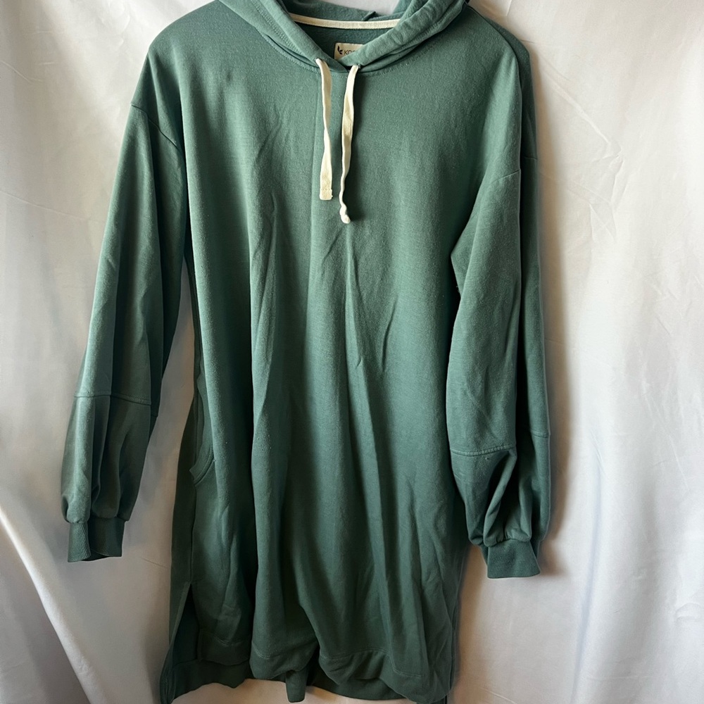 Medium Koolaburra by UGG Green Nightie/Hoodie Dress/Cover